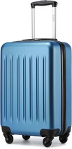 Kono 20-Inch Small Hardside Carry-on Suitcase with Spinner Wheels Navy - $42.75