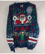 Party Sweater Dec. 25th Unisex DJ Danta &amp; Party Elves Ugly Christmas Swe... - $17.81