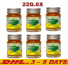 Thai Organic Herbal Zingiber Yellow Balm Phlai Herb 6X 22G. - £57.21 GBP