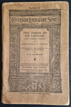 The Vision of Sir Launfal and Other Poems by James Russell Lowell Riverside 1905 - £10.94 GBP