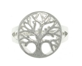 Jewelry Trends Tree Of Life Spiritual Sterling Silver Ring Size 5 - £21.22 GBP