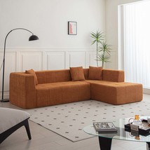 L-Shaped Sectional Sofa with Chaise | Modular Couch - £633.38 GBP