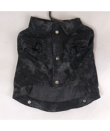New Top Paw Black Denim Jacket Dog Size Medium - $110.09 MXN