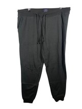 J Crew Authentic Fleece Jogger Pants Large Mens Dk Gray Washed Black Lou... - $554.91 MXN