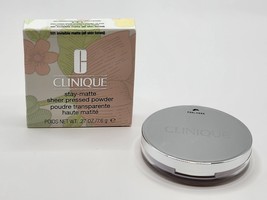 Clinique Stay Matte Sheer Pressed Powder Oil Free 101 Invisible Matte Ne... - $555.84 MXN
