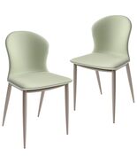 LeisureMod Dining Chair Upholstered in Fabric with Iron Legs for Living ... - $4,424.42 MXN