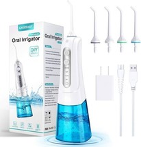 Rechargeable Water Flosser, Cordless Water Pick  300 ml Water Tank, 4 Modes - £14.34 GBP