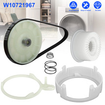 W10721967 Washer Pulley Clutch Kit &amp; W10006384 Washing Drive Belt for Wh... - $30.99