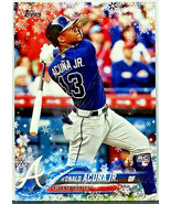 SP! ROY! HOT  RONALD ACUNA JR ROOKIE 2018 TOPPS HOLIDAY MEGA SNOWFLAKE #... - £151.48 GBP