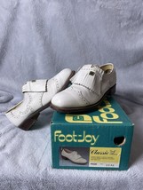 Foot Joy Classics 91520 White Golf Shoes Womens Size 8.5 AA Narrow Vintage - £61.93 GBP