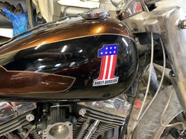 Custom Metal Tank Emblems, Harley #1 Stars & Stripes Style - $157.41