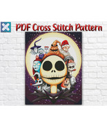 Nightmare Before Christmas Cross Stitch Pattern / Halloween Instant PDF ... - $6.88 CAD