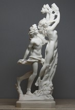 Apollo &amp; Daphne Bernini Greek Roman Nude God Cast Alabaster Statue Sculpture - £36.58 GBP