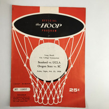 February 21 1958 NCAA Basketball UCLA vs Stanford The Hoop Official Program - £37.79 GBP