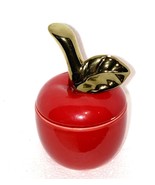 Red Apple trinket Box   jewelry    Thank You Gift For Teacher - $220.26 MXN