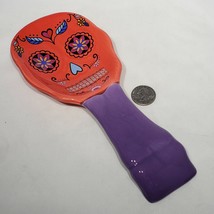 Red Sugar Skull Day Of The Dead Spoon Rest Kitchen Halloween Decor - £9.45 GBP