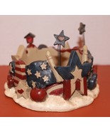New Kohl&#39;s Sonoma Genuine Home Goods 3x4 Pillar Patriotic Candle Holder - $27.74 CAD