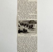 1917 The Great War WW1 Article September Update American Troops France L... - £11.73 GBP