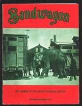 Bandwagon 11/1978-Journal of the Circus Historical Society-circus events, per... - $40.74