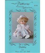 Patterns by Connie Lee Finchum P2268 ~ Debbie ~ 21-23&quot; Doll ~ Uncut - €5,10 EUR