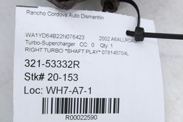 Right Turbo Turbocharger 2.7L **Shaft Play** Fits 01-05 AUDI ALLROAD 22590 image 12