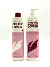 Framesi Color Lover Moisture Rich Shampoo &amp; Conditioner 16.9 oz - £30.44 GBP