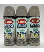 3 Pack - Krylon Fusion for Plastic Spray Paint - River Rock Gloss, 12 oz ea - £44.14 GBP