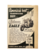 1954 Cushman Motors Eagle Scooter Advertisement Motorcycle Vintage DWF27 - $460.99 MXN