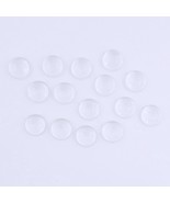 Transparent Flat Back Glass Half Sphere Ball Cabochon Round 20mm, No Hole, 15 ct