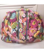 Vintage Vera Bradley Purse Eloise Va Va Bloom Kisslock shoulder Bag Hand... - $28.00