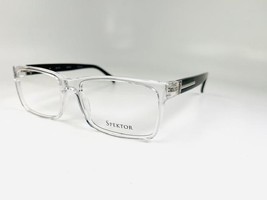 New SPEKTOR Eyewear SK-725 Crystal &amp; Black Eyeglasses 58/18/150 - $460.40 MXN