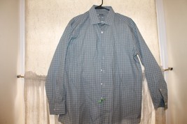 DKNY Mens Slim-Fit MultiColor Pinstriped Button Down Shirt SIze 17 32/33 - $9.90