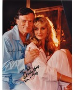 HUGH HEFNER &amp; KIMBERLY CONRAD Signed Photo x2 - Kendra Wilkinson, Holly ... - $573.06 CAD