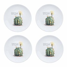 4pcs Set 8 Inch Cactus Pattern Ceramics Chinaware Porcelain Dinner Plates Dinner - £39.10 GBP