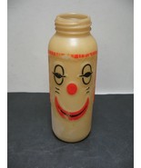 Vintage Plastic Dolly Bottle Clown Face 8 Ounces 240 Cubic Centimeters N... - $9.99