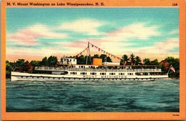 Steamer Mount Washington Lake Winnipesaukee New Hampshire NH Linen Postcard UNP - £2.90 GBP