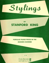 Stylings by Sanford King Vintage Piano Sheet Music 1958 - £6.73 GBP