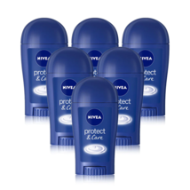 Nivea Protect &amp; Care stick antiperspirant 0% Alcohol 6 x 40ml- FREE SHIP - £47.30 GBP