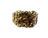Unisex Fashion Ring 10kt Yellow Gold 412029 - £103.09 GBP