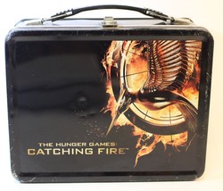 Hunger Games Catching Fire Metal Lunch Box Set Jennifer Lawrence - £5.06 GBP