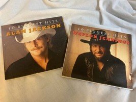 2 - 16 Biggest Hits CDs Alan Jackson &amp; Waylon Jennings - £6.87 GBP