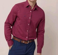 Southern Tide Charleston Pender Plaid Sportshirt Rio Red - $66.00