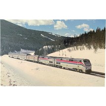 Vintage Postcard, locomotive, Amtrak&#39;s Empire Builder, Summit, Montana - £7.98 GBP