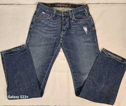 Vintage Vans Jeans Mens 32x34 Blue Straight Baggy Skater Medium Wash Rare  - $37.72