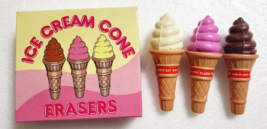 Ice Cream Cone Eraser Viejo Raro Vintage - £24.99 GBP