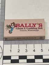 Vintage Matckbox Cover  Bally’s Salon &amp; Gambling Hall  Tunica, Mississippi  gmg - $12.38