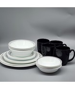 Corelle City Block 24-Pc Dinnerware Set W/Salad Plates And Berries Bowls - $3,527.69 MXN