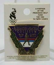 1996 Alexander Memorial Coliseum Olympics Boxing Pin Lapel Hat Button Atlanta - £7.88 GBP