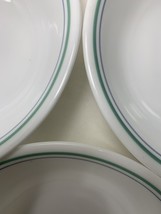 8 Corelle COUNTRY COTTAGE 6 1/4&quot; Soup Cereal Bowls Green Blue + 4 Lids, ... - €26,92 EUR