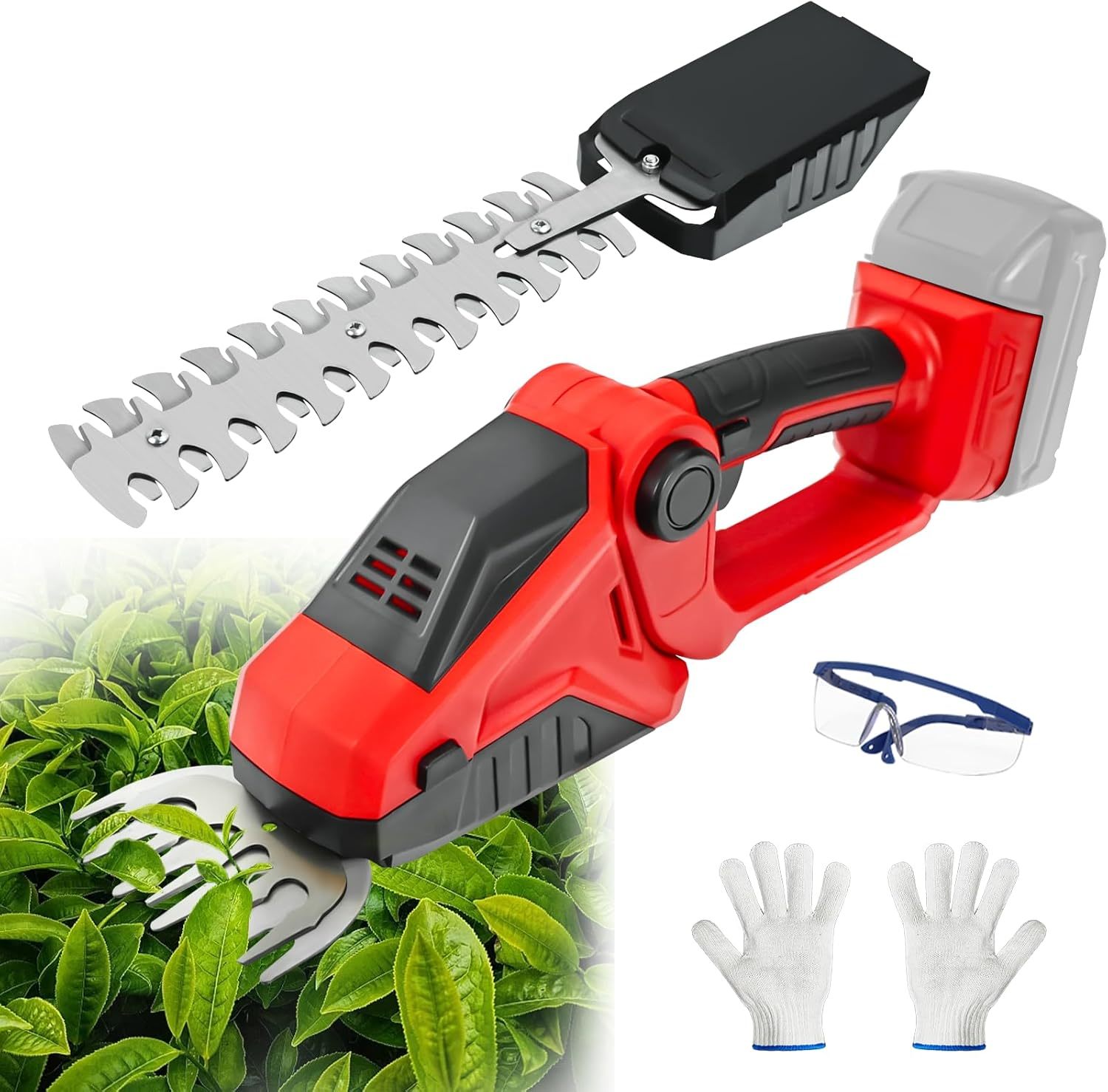 Cordless Hedge Trimmer For Milwaukee M18B2 18V Battery, 2 In 1 Grass, No... - $51.99